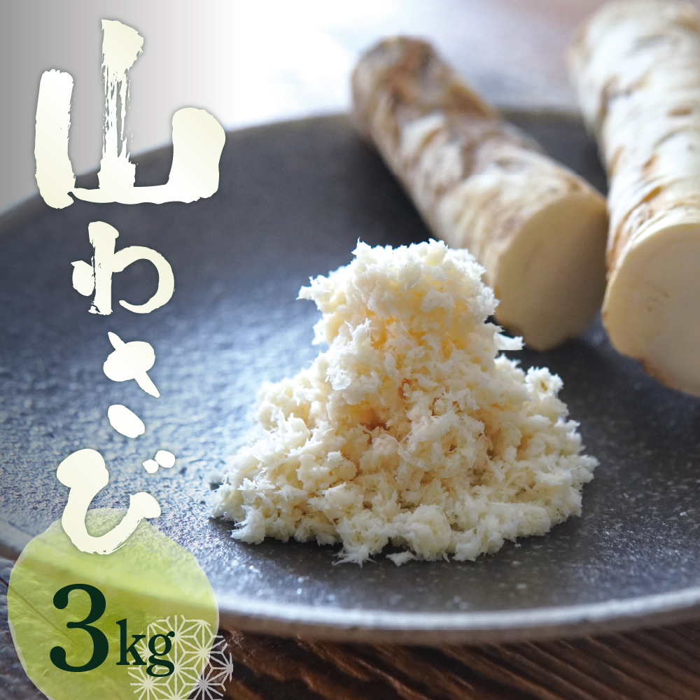 北海道芽室町 十勝産山わさび（土付き3kg）me064-002r