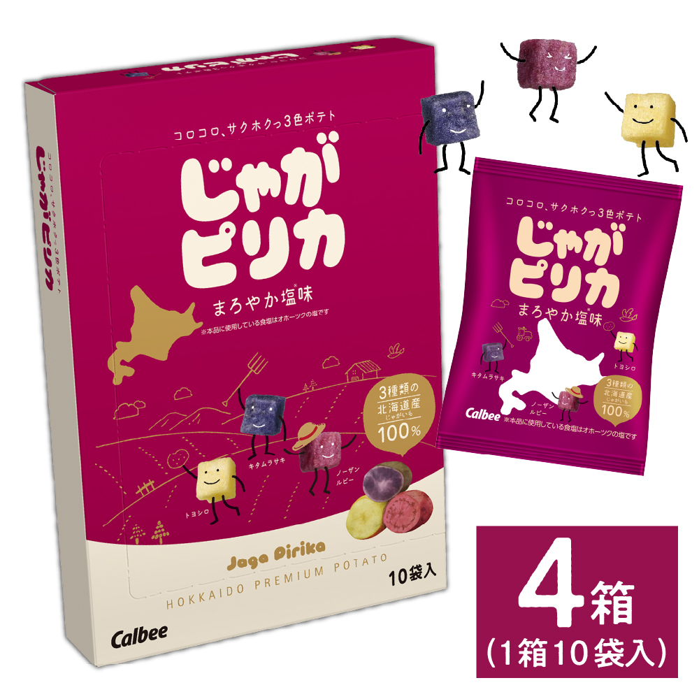 北海道土産 カルビー じゃがピリカ 10袋入り×4箱セット me003-047r